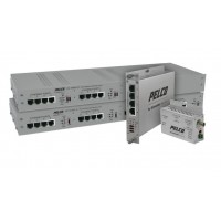 EthernetConnect Extender with 1, 4, 8, or 16 ports, with Pass-Through PoE to 15 Watts, local or remote